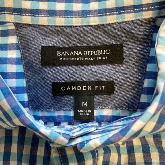 Men’s Banana Republic Custom 078 Wash Shirt Camden Fit Size Medium - Picture 3 of 4